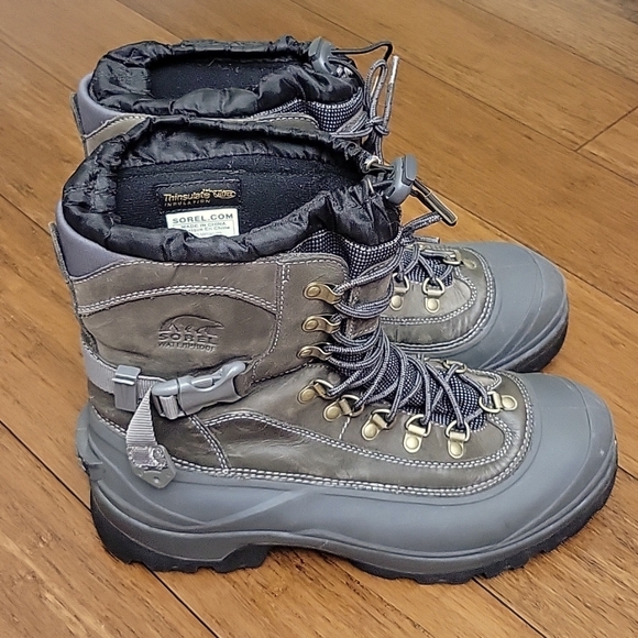 Sorel Men's Conquest Snow Boots, NM1049-003, Size 12 - Picture 1 of 9
